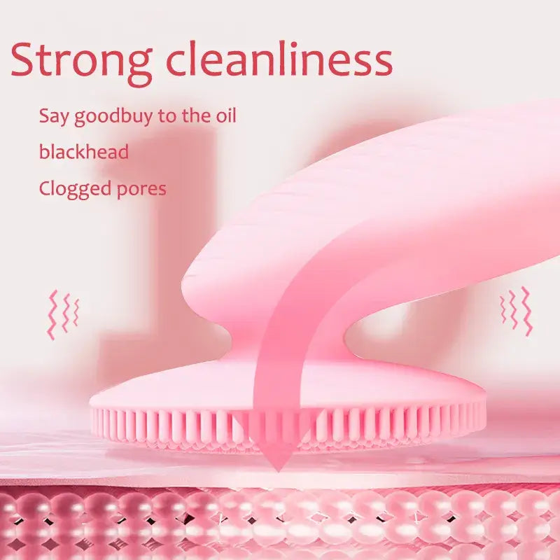 Facial Cleansing Brush, Electric Silicone, pink